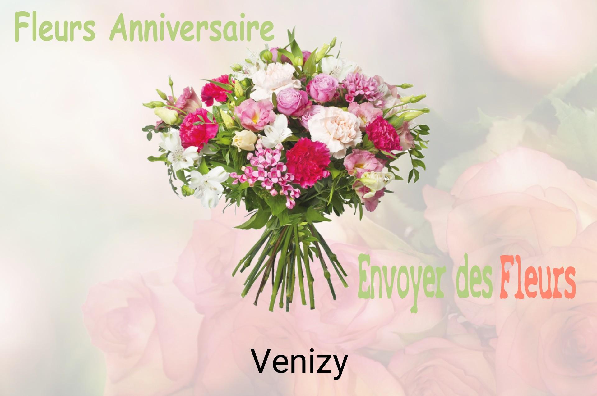 Bouquet de fleurs d’anniversaire livré à Venizy
